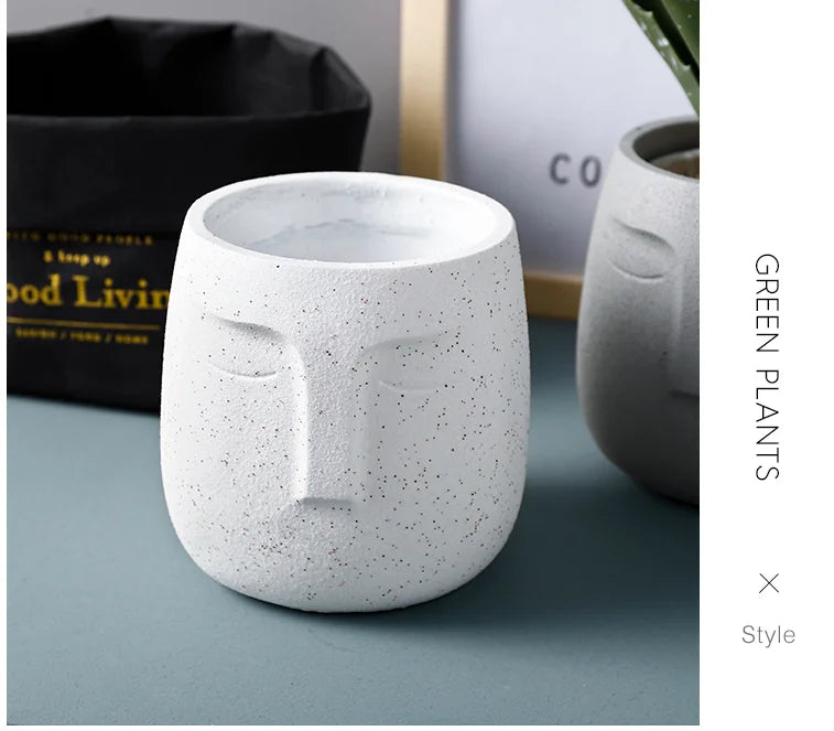 StoneFace Ceramic Pot