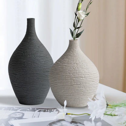 Nordic Narrow-Mouth Ceramic Vase