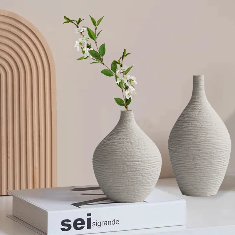 Nordic Narrow-Mouth Ceramic Vase