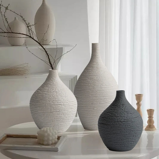 Nordic Narrow-Mouth Ceramic Vase