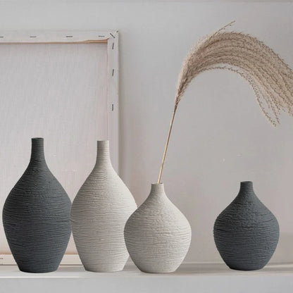 Nordic Narrow-Mouth Ceramic Vase