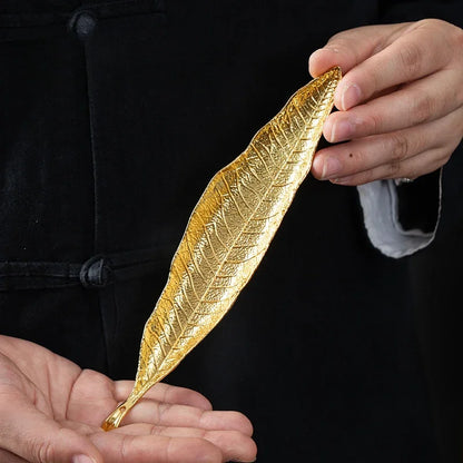 Golden Leaf Incense Holder