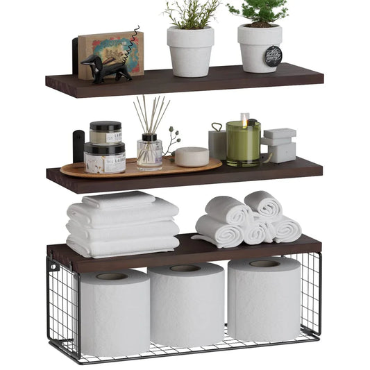 Wooden Wall-mounted Storage Rack