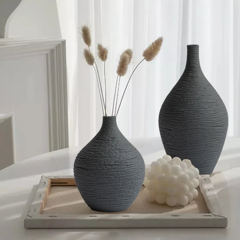 Nordic Narrow-Mouth Ceramic Vase