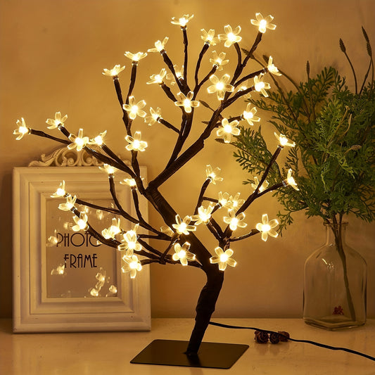 Golden Bonsai Tree Lamp